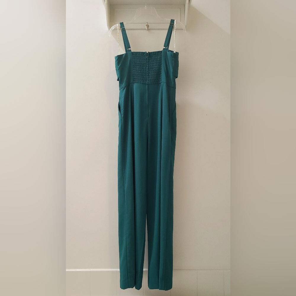 Lilly Pulitzer Kavia Bow Front Straight Leg Jumpsuit Hosta Green Size 2 - Picture 5 of 14